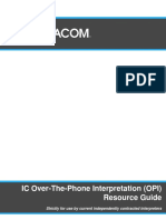 Over the Phone Interpretation OPI Interpreter Resource Guide