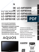 Manual TV Sharp Lc32fh500e-1
