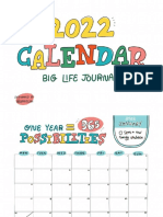 2022 Growth Mindset Calendar UK - Big Life Journal