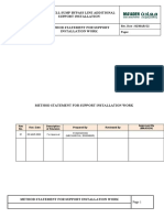 Hotwell Sump Bypass Line Additional Support Installation Method Statement For Support Installation Work