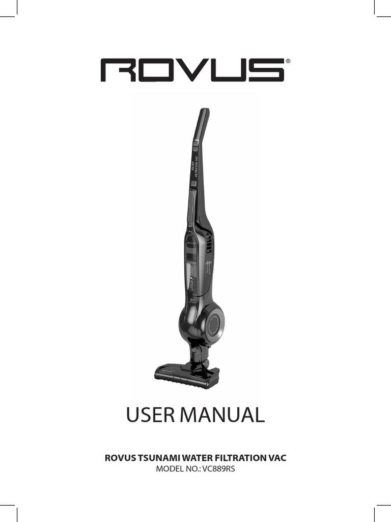 Rovus Vacum Cleaner PDF Vacuum Cleaner Battery Charger