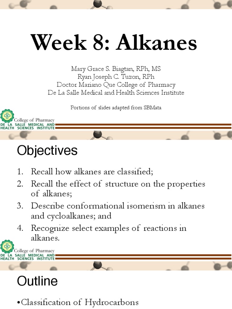6 Alkanes | Download Free PDF | Alkane | Conformational Isomerism
