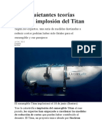 Las Inquietantes Teorías Sobre La Implosión Del Titan