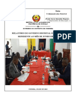 Junho - Relatório de Junho Do Governo de Chemba - 2023 ACTUALIZADO