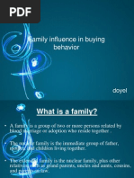 Family Influence in Buying Behavior: Doyel