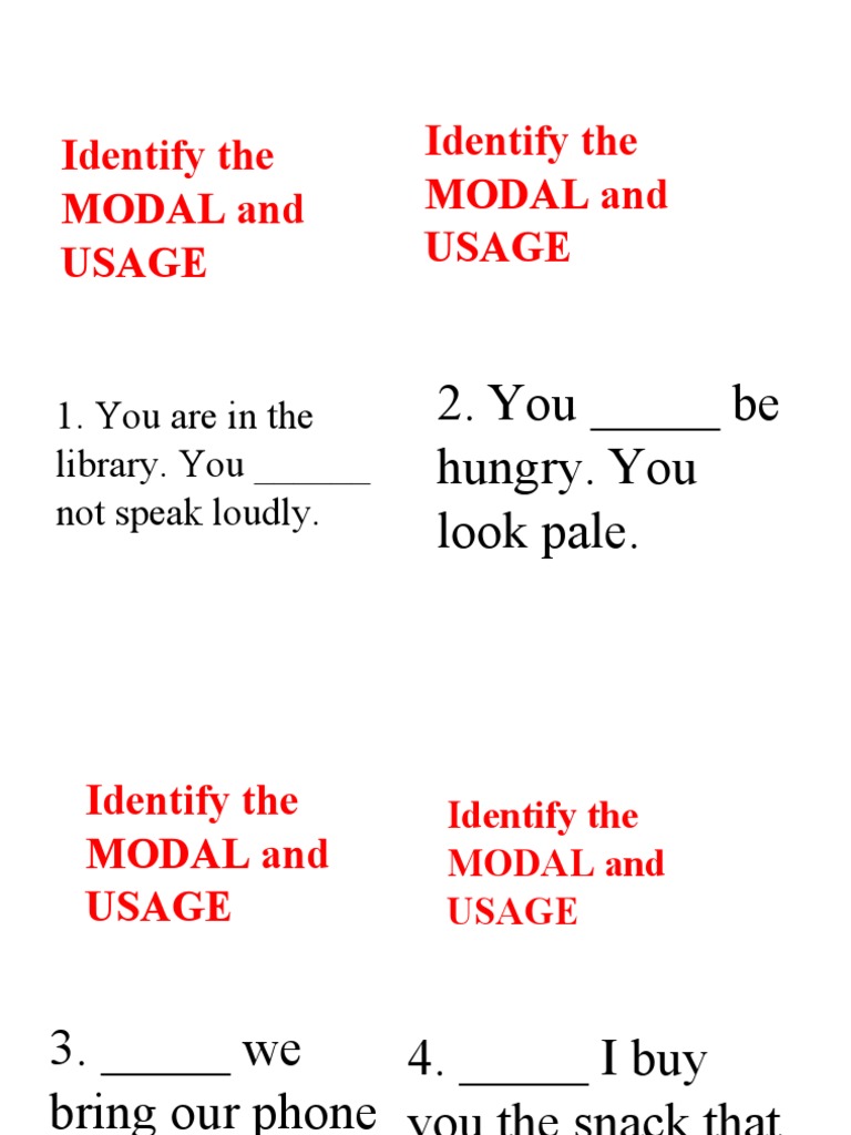 Moving Assessment - Modals | PDF