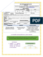 Función de Relación Del Ser Humano