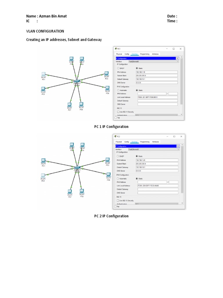 Vlan Configuration PDF