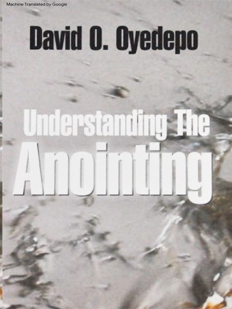 Br Understanding The Anointing David Oyedepo Pdf Espírito Santo