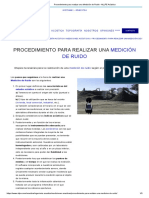 Procedimiento para Realizar Una Medición de Ruido - ALLPE Acústica