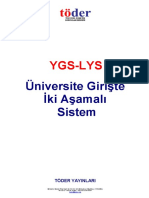 YGS-LYS Üniversite GiriĢte Ġki AĢamalı Sistem