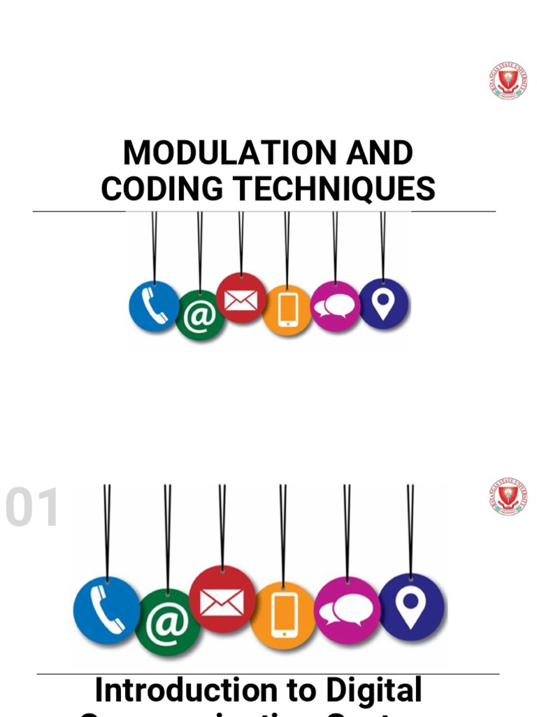 01 - Modulation and Coding Techniques - Introduction To Digital ...
