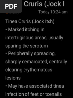 Tinea Cruris Imp Points With References