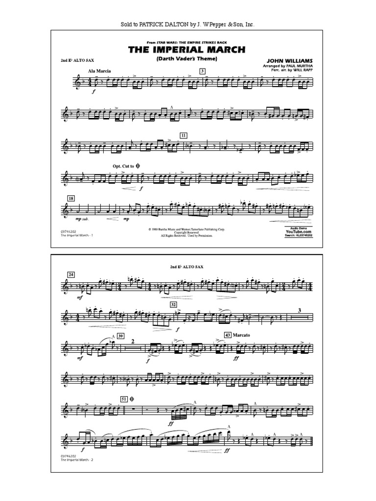 Imperial March Alto Sax 2 PDF