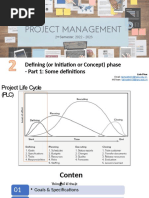 Talk 2. Defining (Or Initiation or Concept) Phase