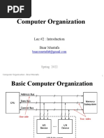 Computer Organization: Lec #2: Introduction Bnar Mustafa