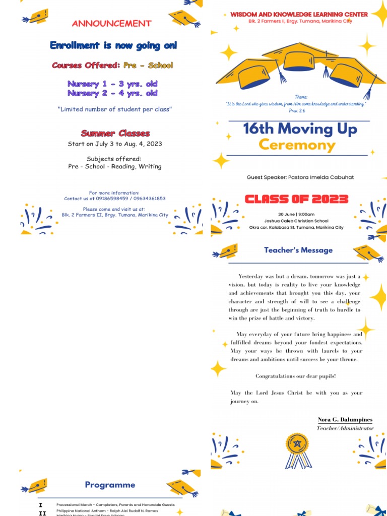 Sample School Program | PDF