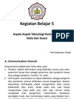 Aspek-Aspek Teknologi Komunikasi Data Dan Suara