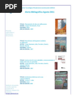 Alerta Bibliográfica Agosto 2011