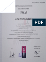 1jazah: Ahmad Miftah Kamaluddin