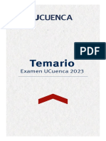 Temario - Oficial - UCuenca 2023