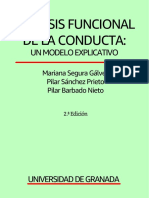 Análisis Funcional de La Conducta. Un Modelo Explicativo (2a. Ed.) - Segura, Sánchez-Prieto y Barbado