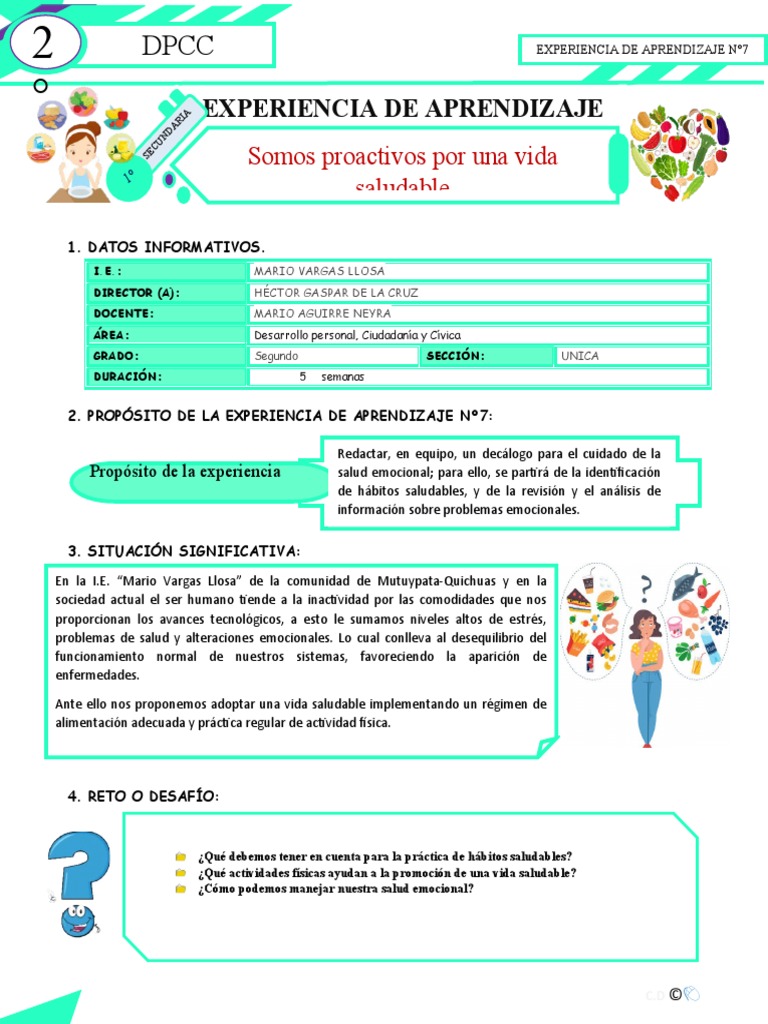 Proactivos por una Vida Saludable | PDF | Las emociones | Aprendizaje