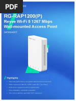 Reyee RG-RAP1200 (P) AC1300 Wall-Mounted Access Point Datasheet-20220701