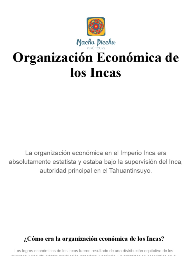 Economía del Imperio Inca: Claves y Estructura | PDF | Imperio Inca ...