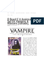 O Brasil E A América Do Sul em Vampiro - A Máscara (Editado) - Velhinho Do RPG