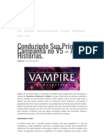 Conduzindo Sua Primeira Campanha No V5 - As Histórias. - Velhinho Do RPG