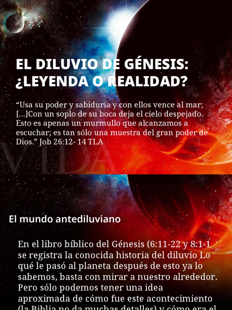 El Diluvio Del Génesis, Leyenda o Realidad | PDF | Mito de la ...