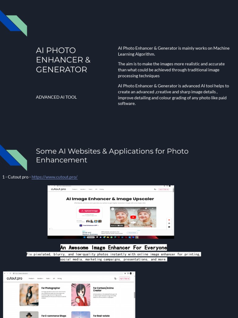 Ai photo enhancer generator pdf