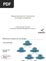 Departmental Strategy Templates