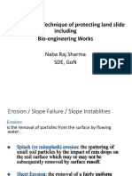 Causes of Slides and Protection Including Bio - Engg