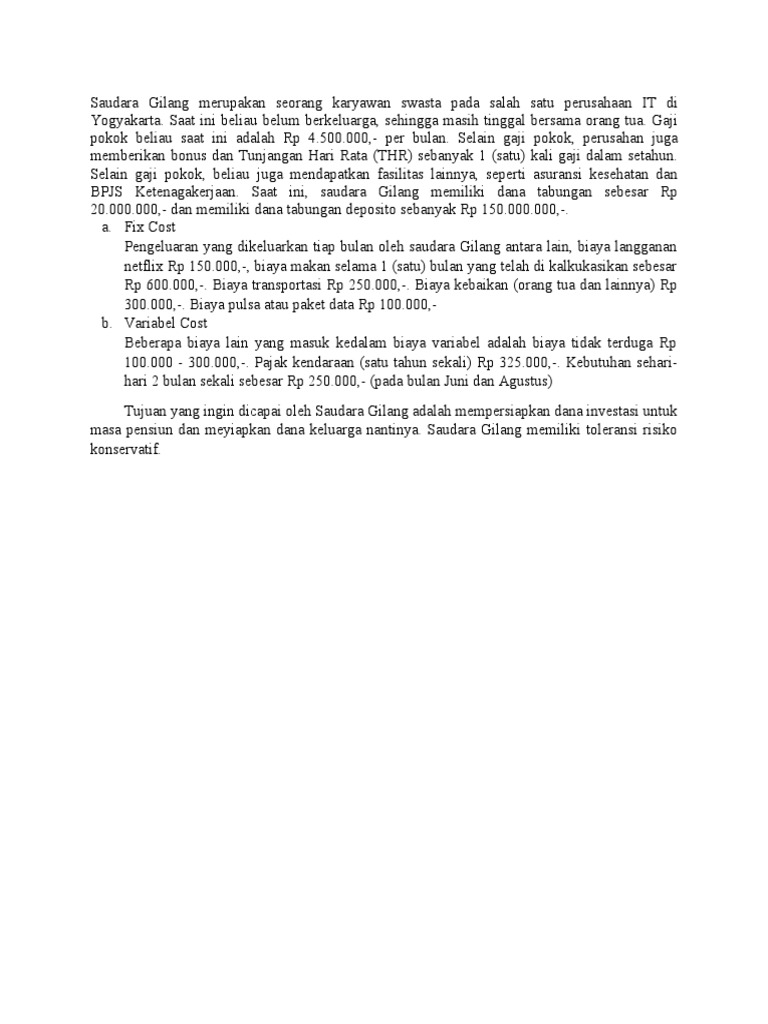 Case Financial Planning | PDF