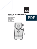 SOLIS Barista Perfetta Plus Instruction Booklet