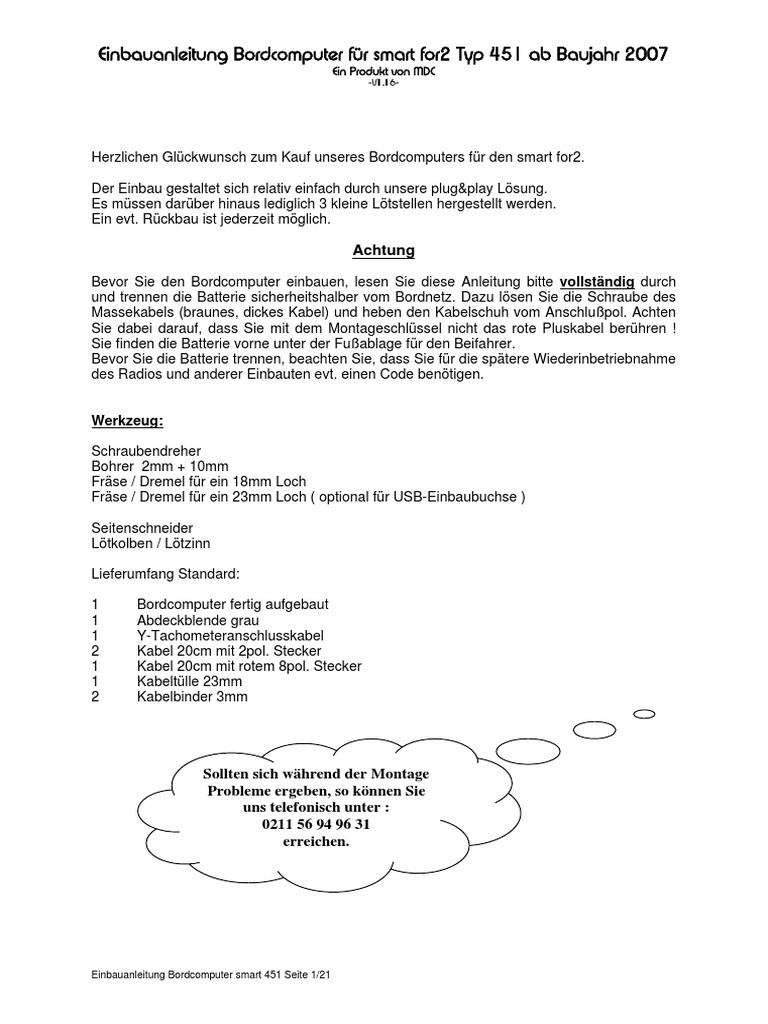 Manual For Smart 451 | PDF