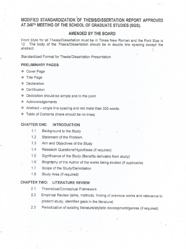 SGS Dissertation Template | PDF