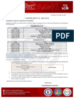SCM 2023 CIRCULAR No 12 Cronograma de Evaluaciones Bimestrales Secundaria 2DO. BIMESTRE