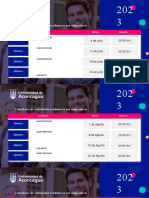 Calendario de Actividades