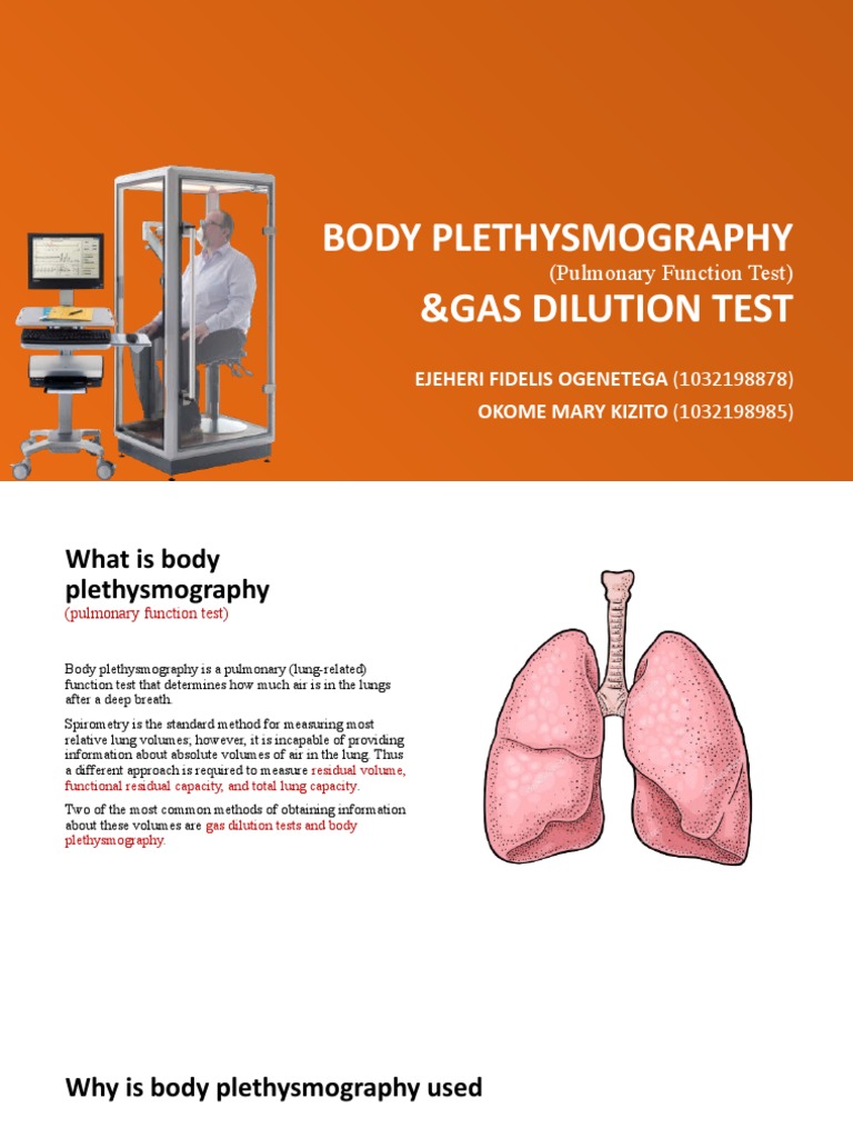 Body Plethysmography and Gas Dilution Method PDF Lung Medicine