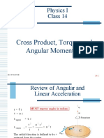 Lec14-Cross Product, Torque, and Angular Momentum