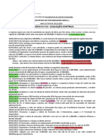 Contabilidade Geral 1 - Avaliação Continua