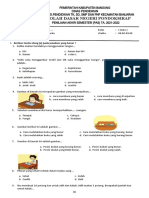 Soal Pas Kelas 1 Tema 2