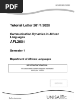 Afl2601 2020 TL 201 1 B