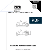Technician'S Repair and Service Manual: Gasoline Powered Golf Cars