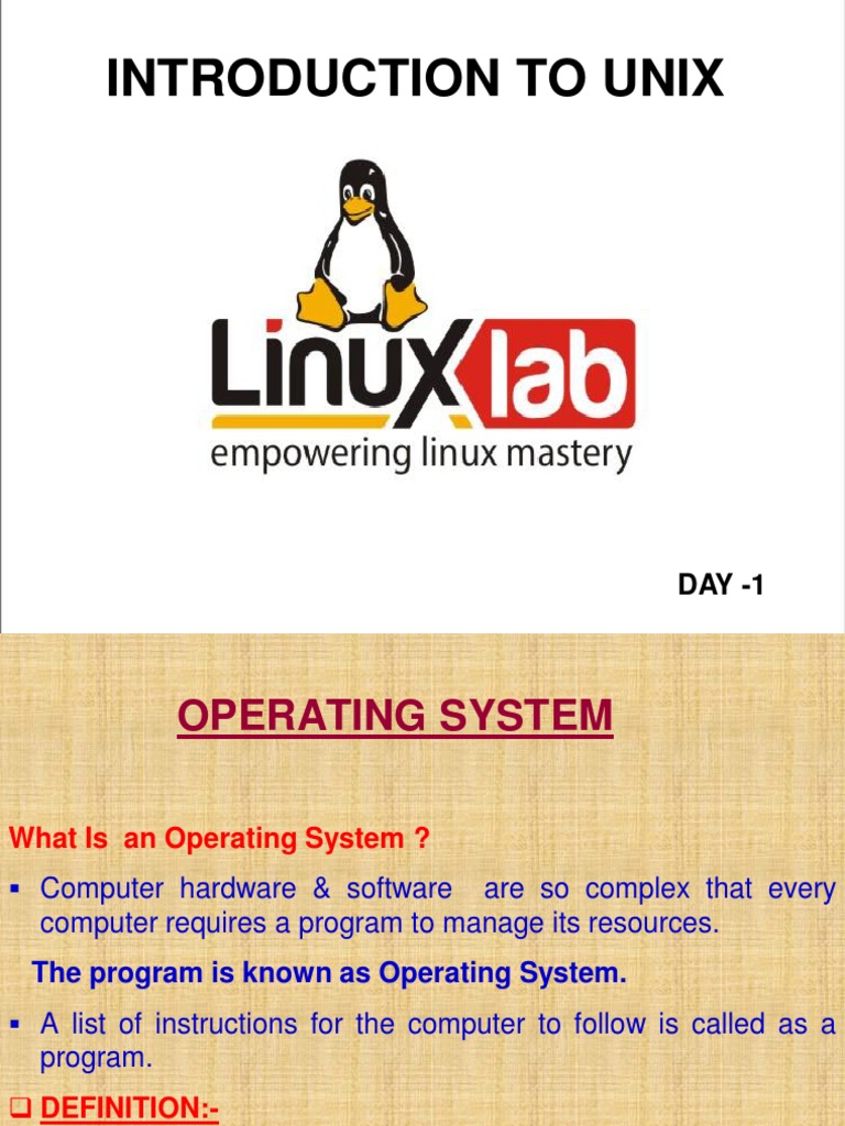 Introduction to UNIX Operating System | PDF