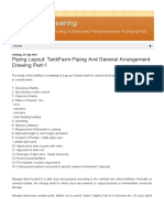 Piping Engineering - Piping Layout- TankFarm Piping and General Arrangement Drawing Part-1