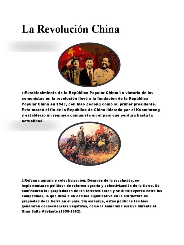 Causas y Consecuencias de la Revolución China | PDF